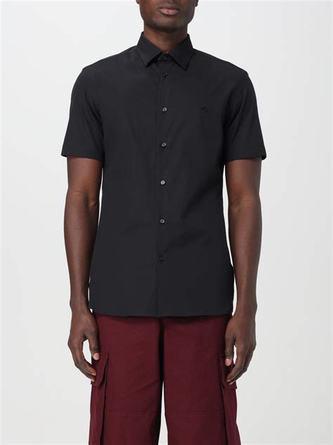 camicia burberry uomo nera|Camicia formale in cotone (Nero) .